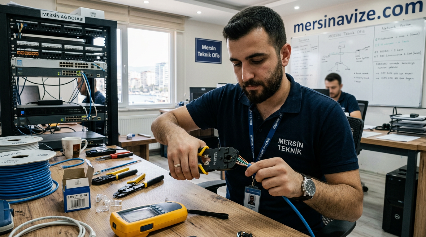 Data Kablosu RJ45 Çakma | Mersin - Mersin Avize Blog