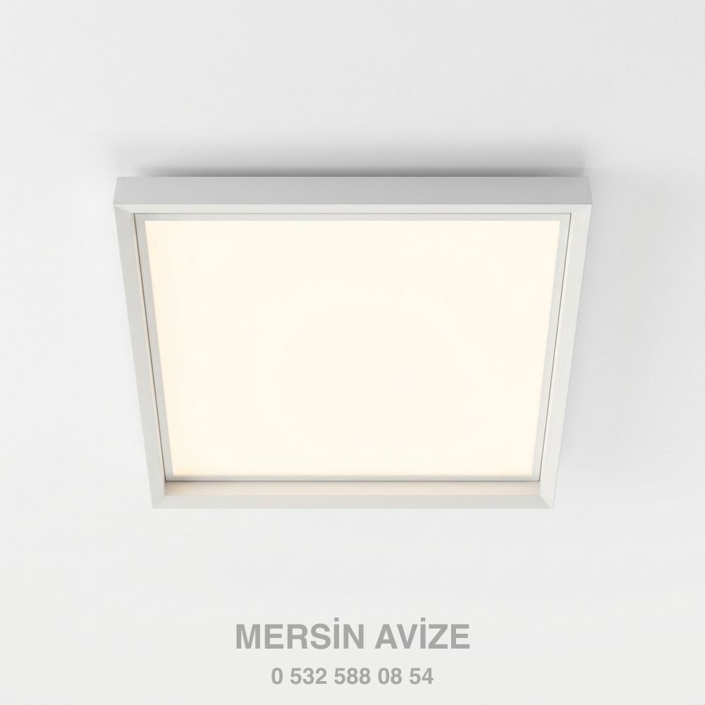 Beyaz Kare LED Plafoniyer