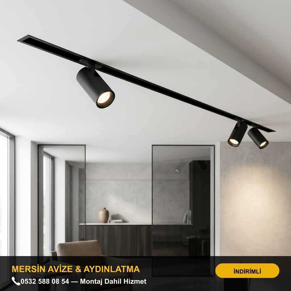 Manyetik Sıva Altı/Üstü Ray Spot Aydınlatma Sistemi
